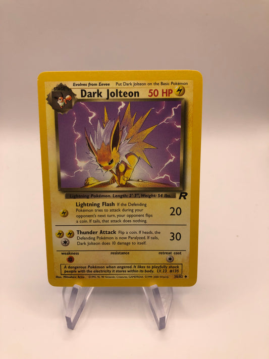 Pokemon Karte Rocket Dark Jolteon 38/82 Englisch