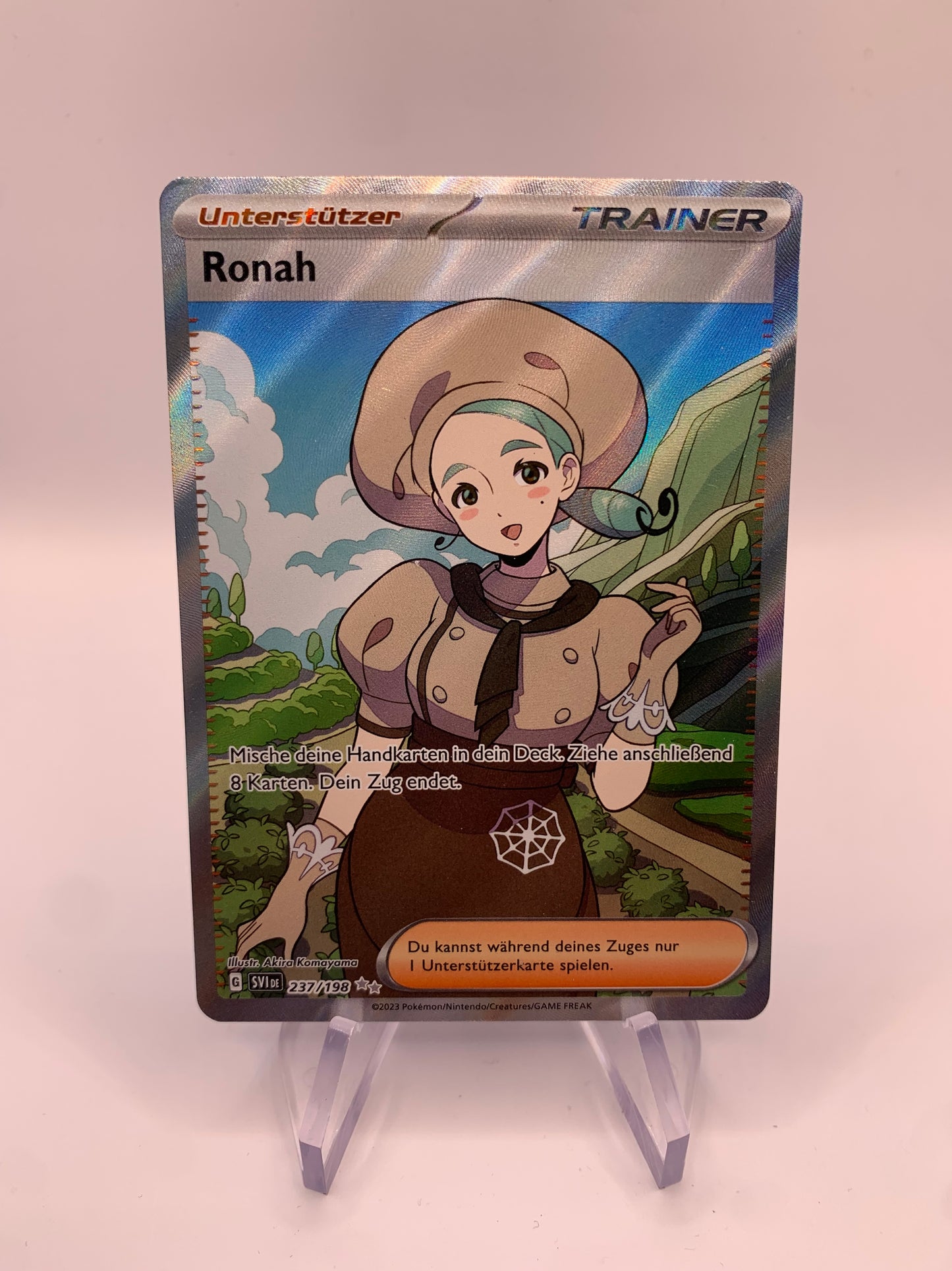 Pokemon Karte Trainer Ronah 237/198 Deutsch