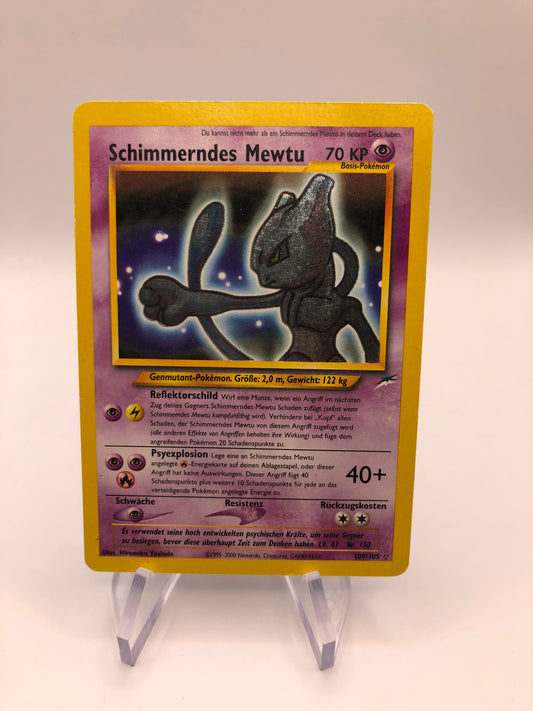 Pokemon Karten Schimmerndes Mewtu 109/105 Deutsch