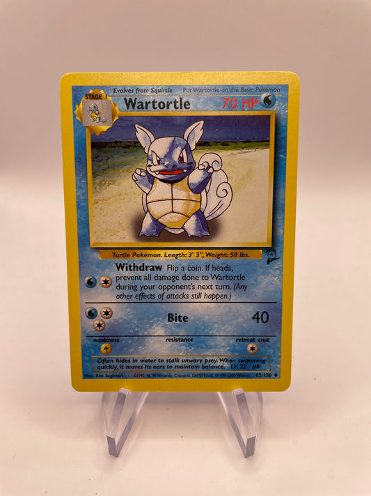 Pokemon Karte Base-Set 2 Wartortle 63/130 Englisch