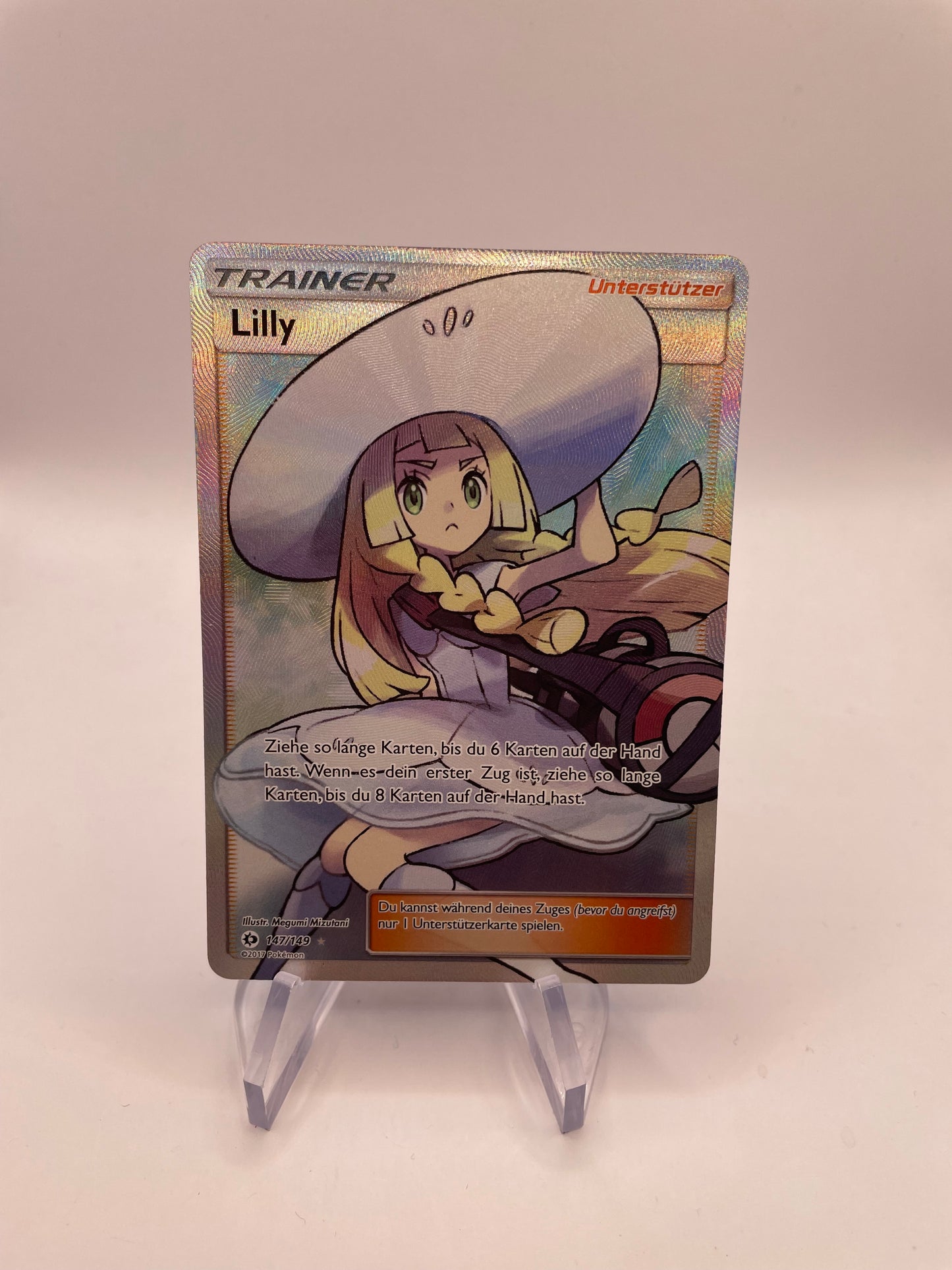 Pokemon Karte Trainer Lilly 147/149 Deutsch