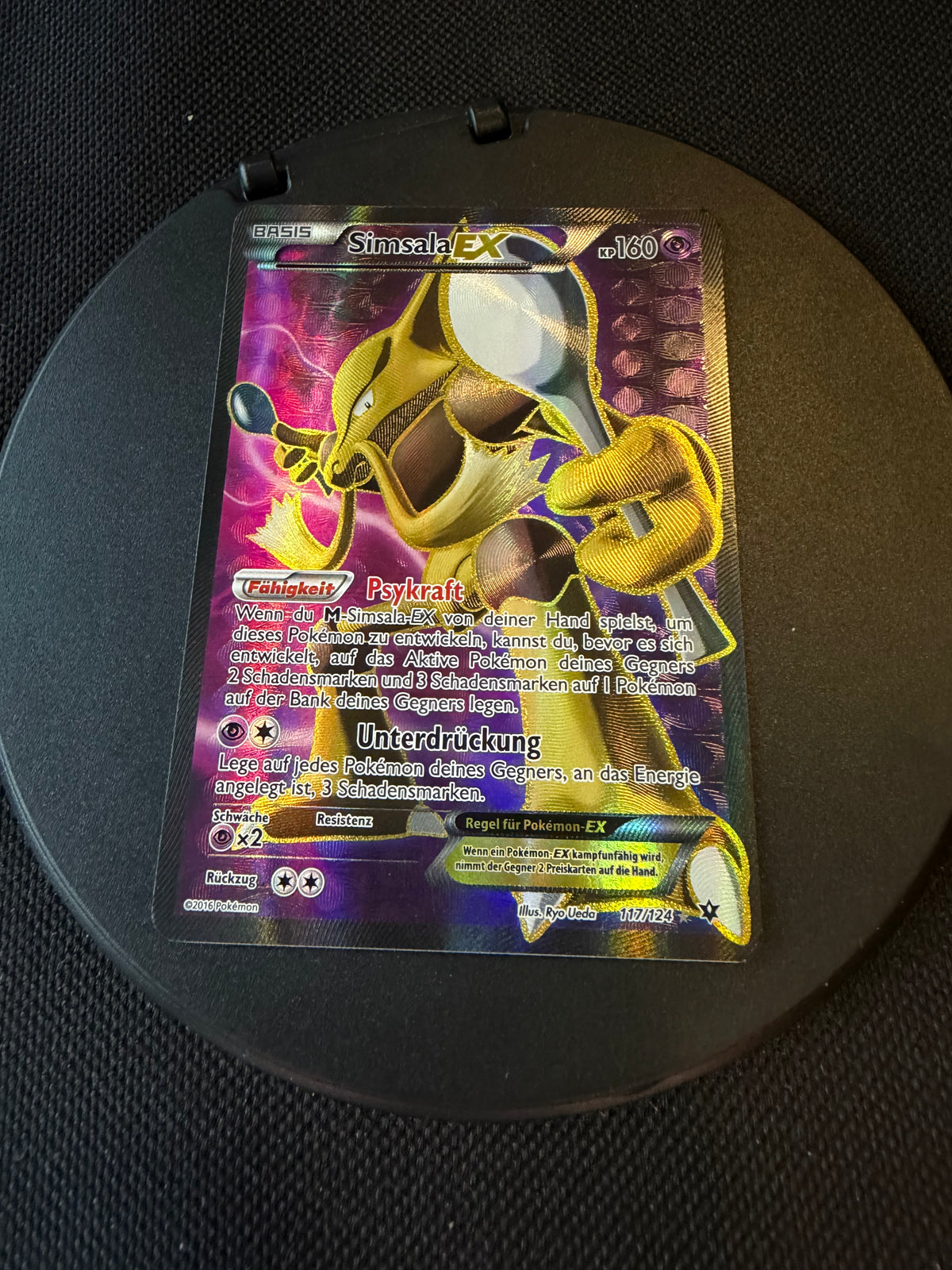 Pokemon Karte Ex Fullart Simsala 117/124 Deutsch