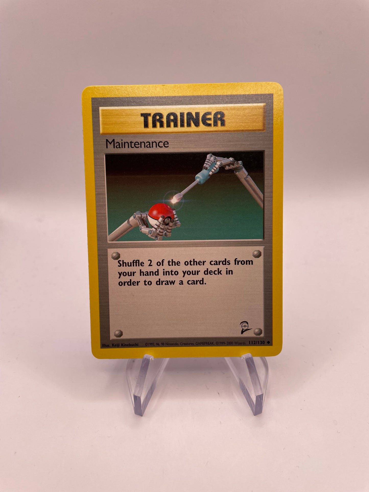 Pokemon Karte Base Set 2 Trainer Maintenance 112/130 Englisch