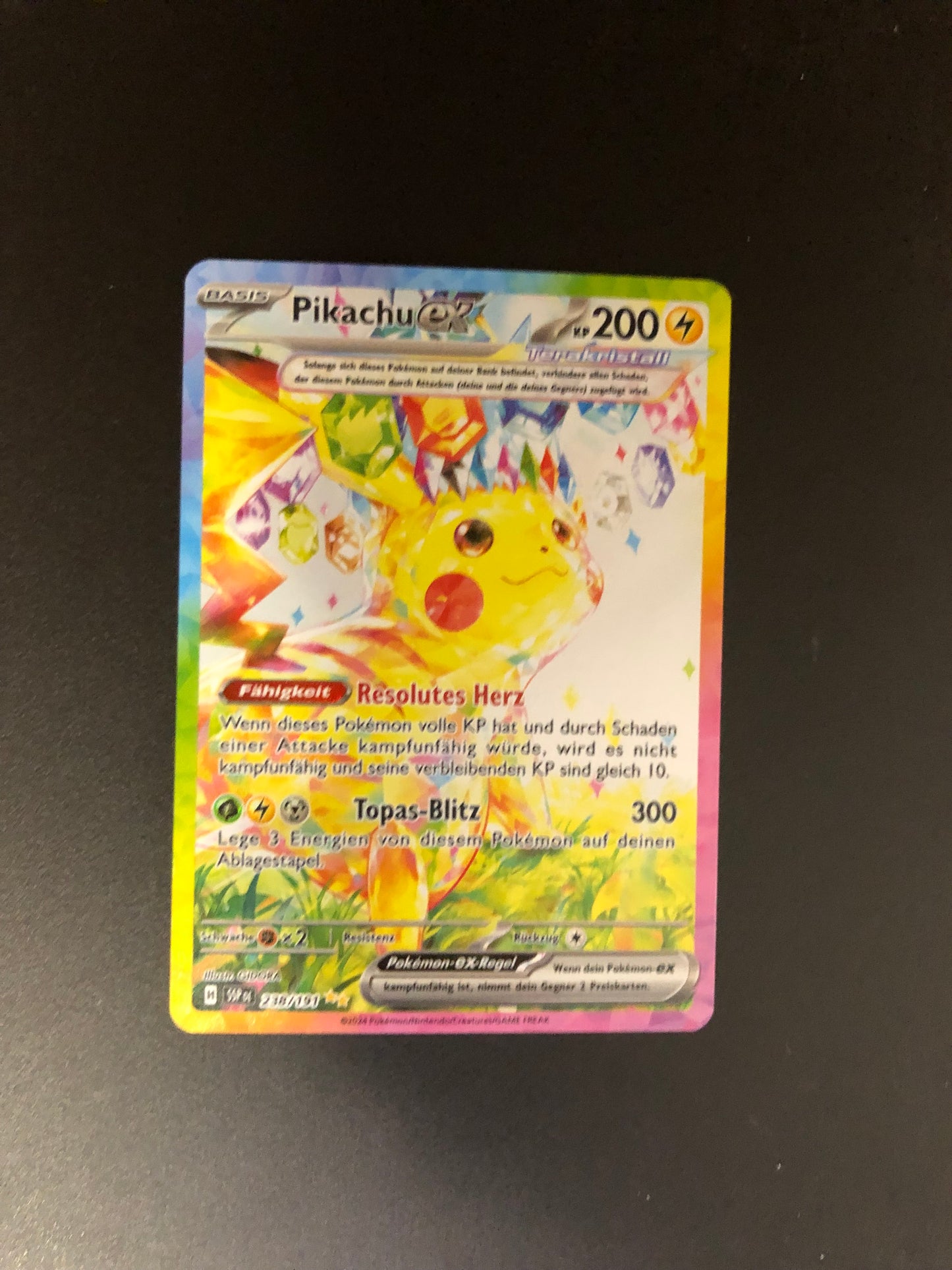 Pokemon Karte Ex Pikachu 238/191 Deutsch
