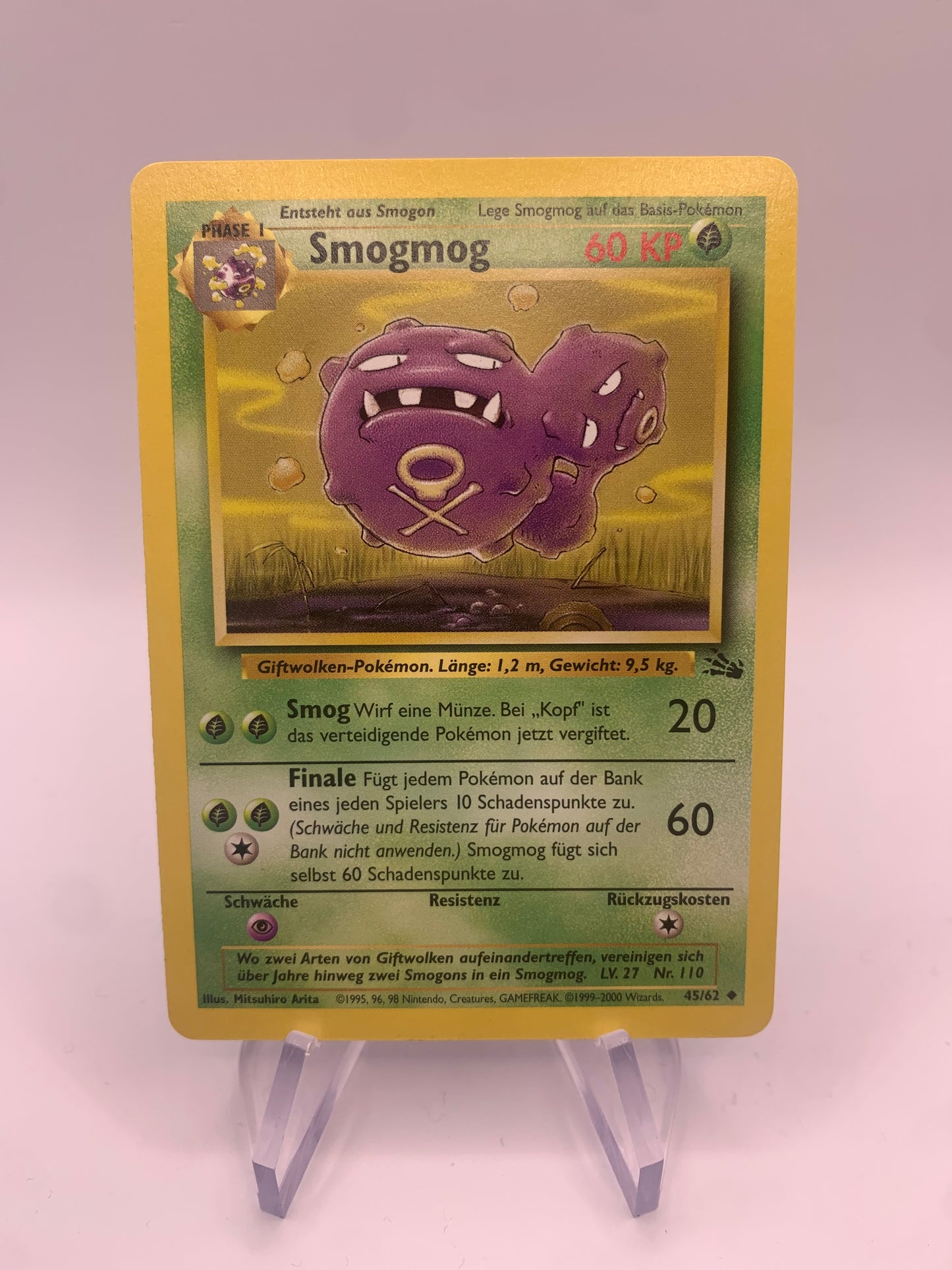 Pokemon Card Smogmog Fossil 48/62 German