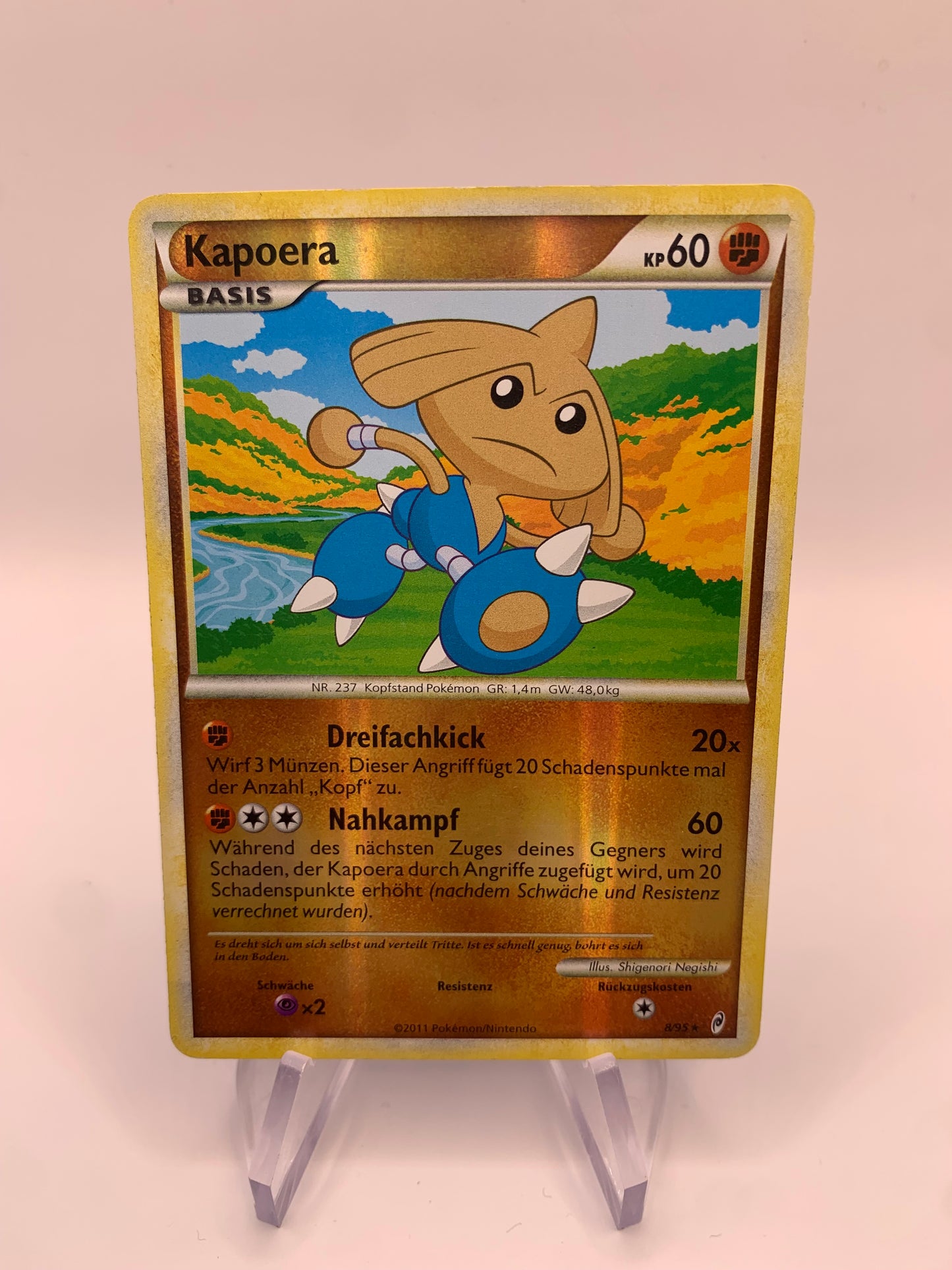 Pokemon Karte Reverse Kapoera 8/95 Deutsch