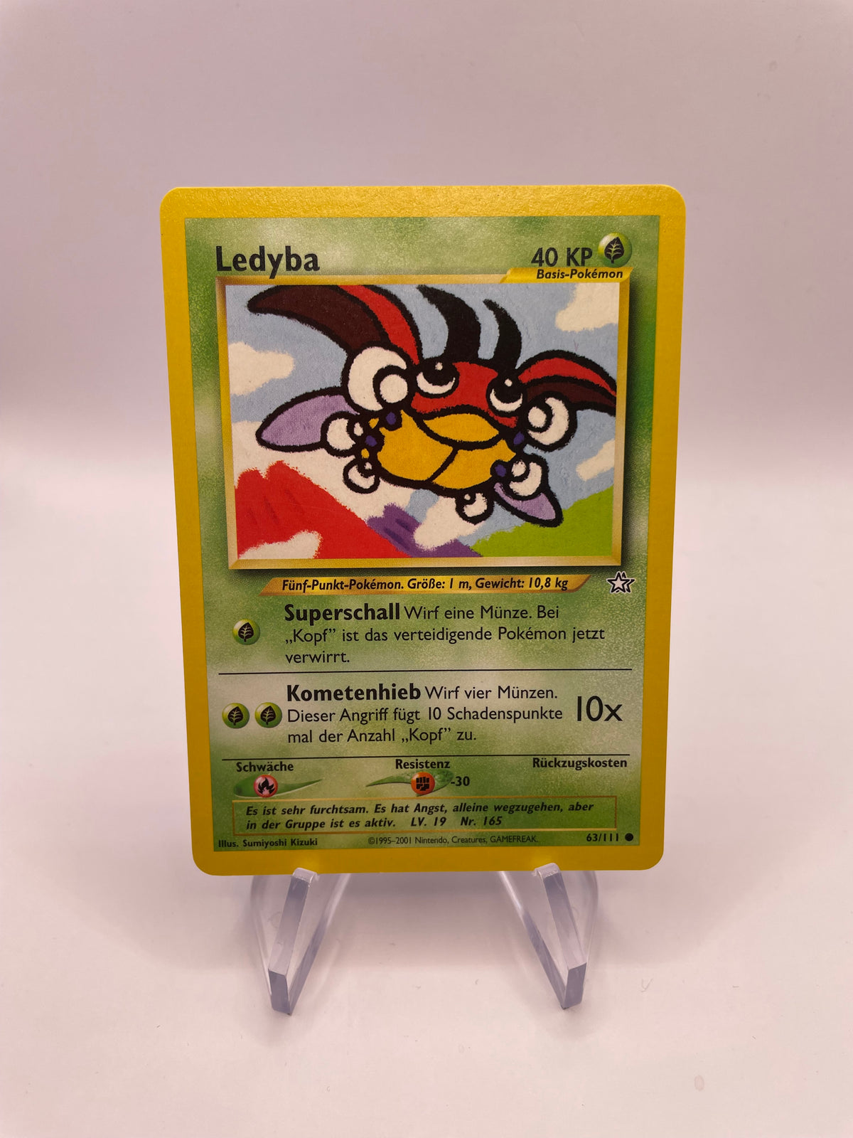 Pokemon Karte Ledyba Neo Genesis 63/111 Deutsch