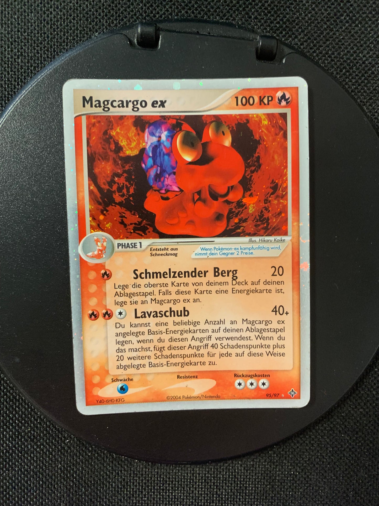 Pokémon card EX Magcargo 95/97 German