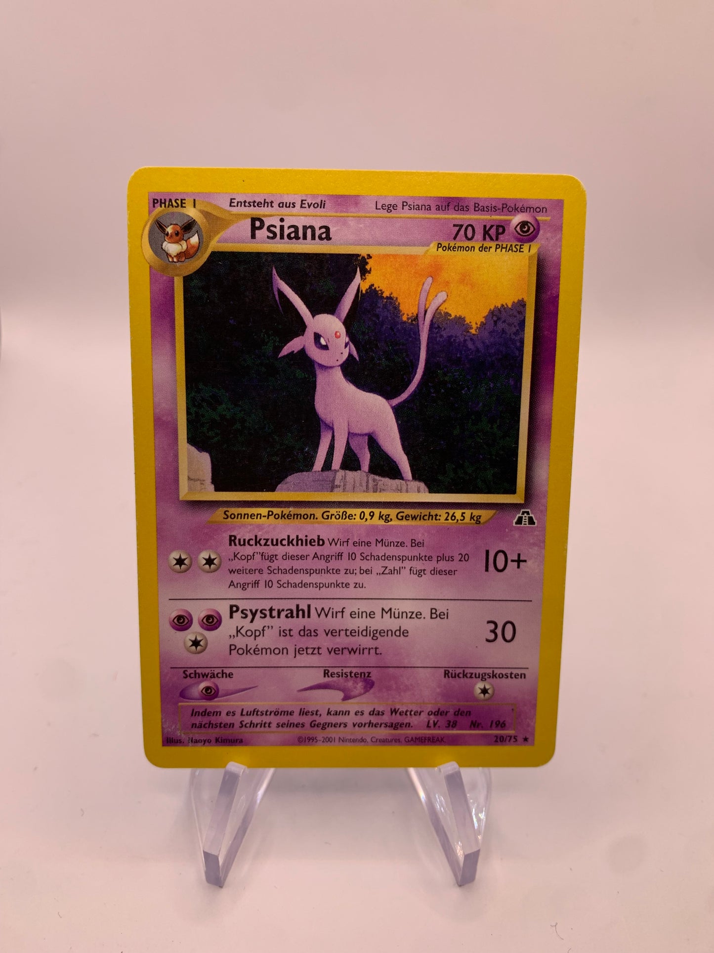 Pokemon Karte Psiana 20/75 Neo Discovery Deutsch