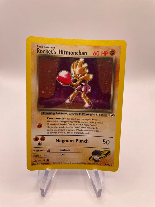 Pokemon Karte Holo Rockets Nockchan 11/132 Englisch