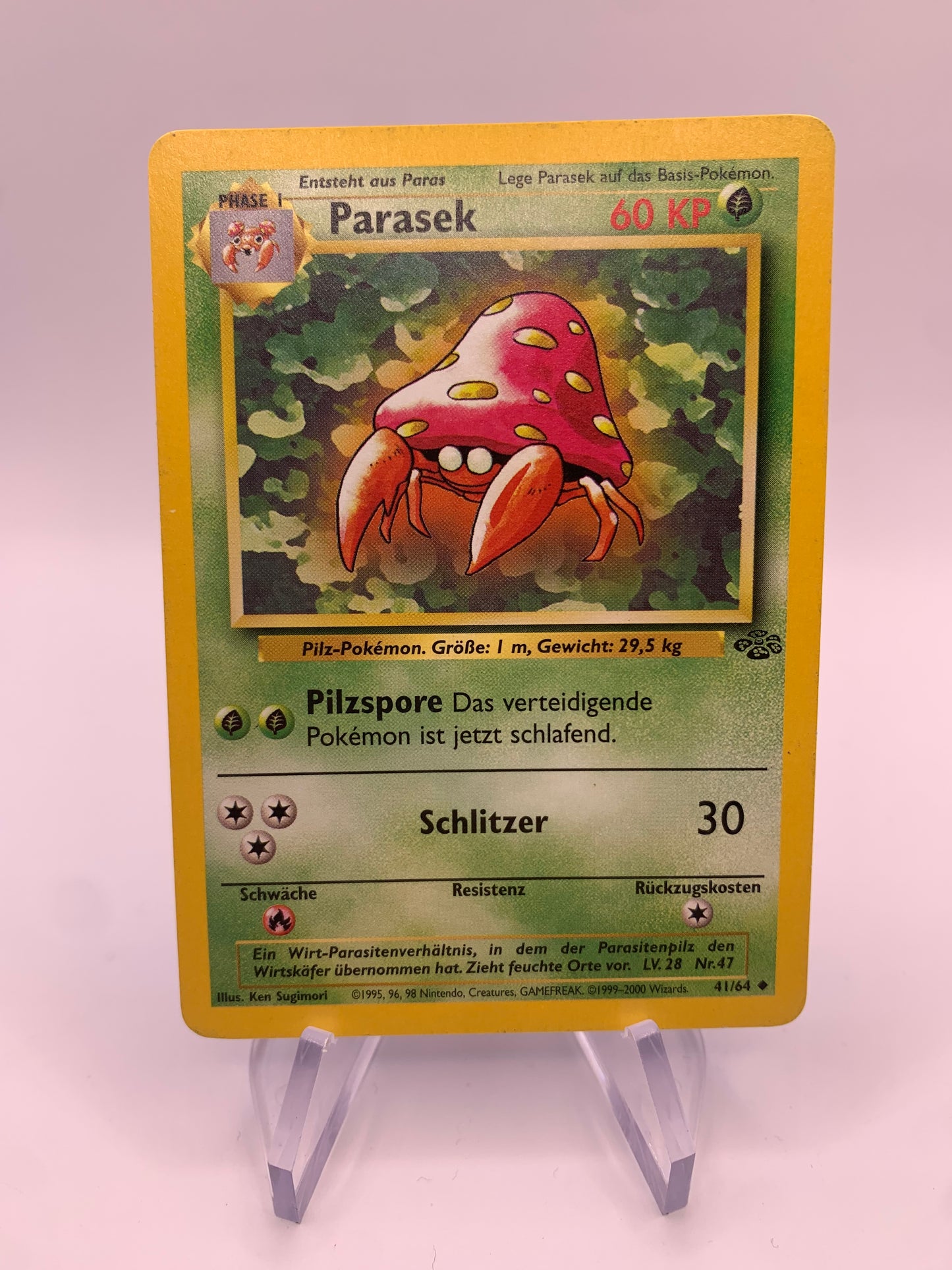 Pokemon Card Parasek 41/64 Jungle German