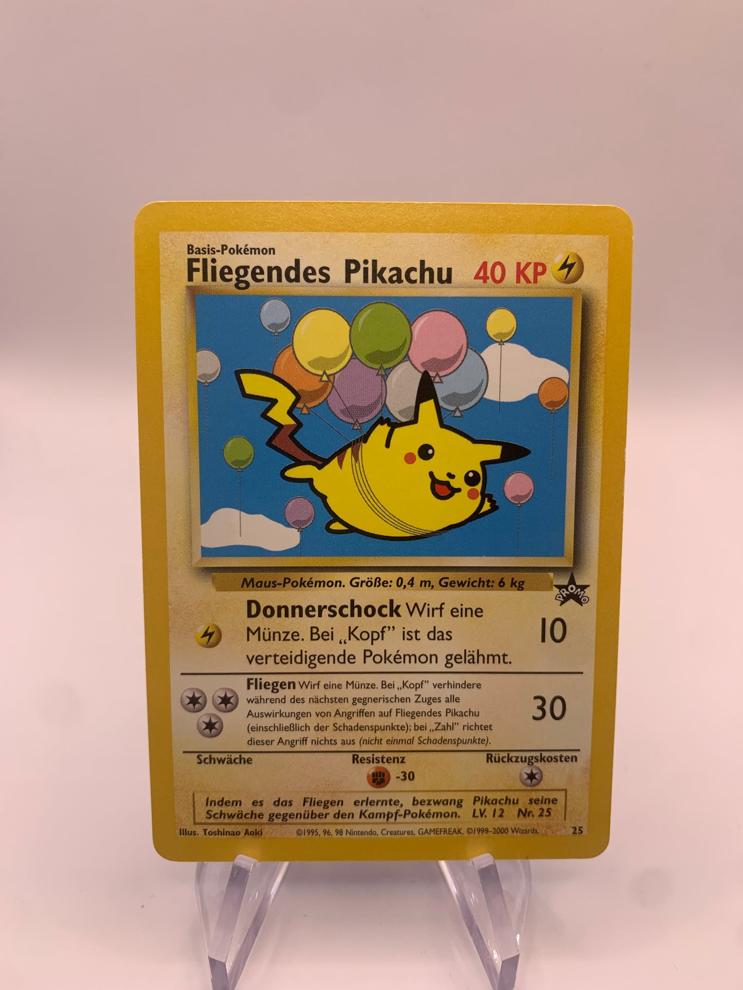 Pokemon Karte Promo Fliegendes Pikachu 25 Deutsch