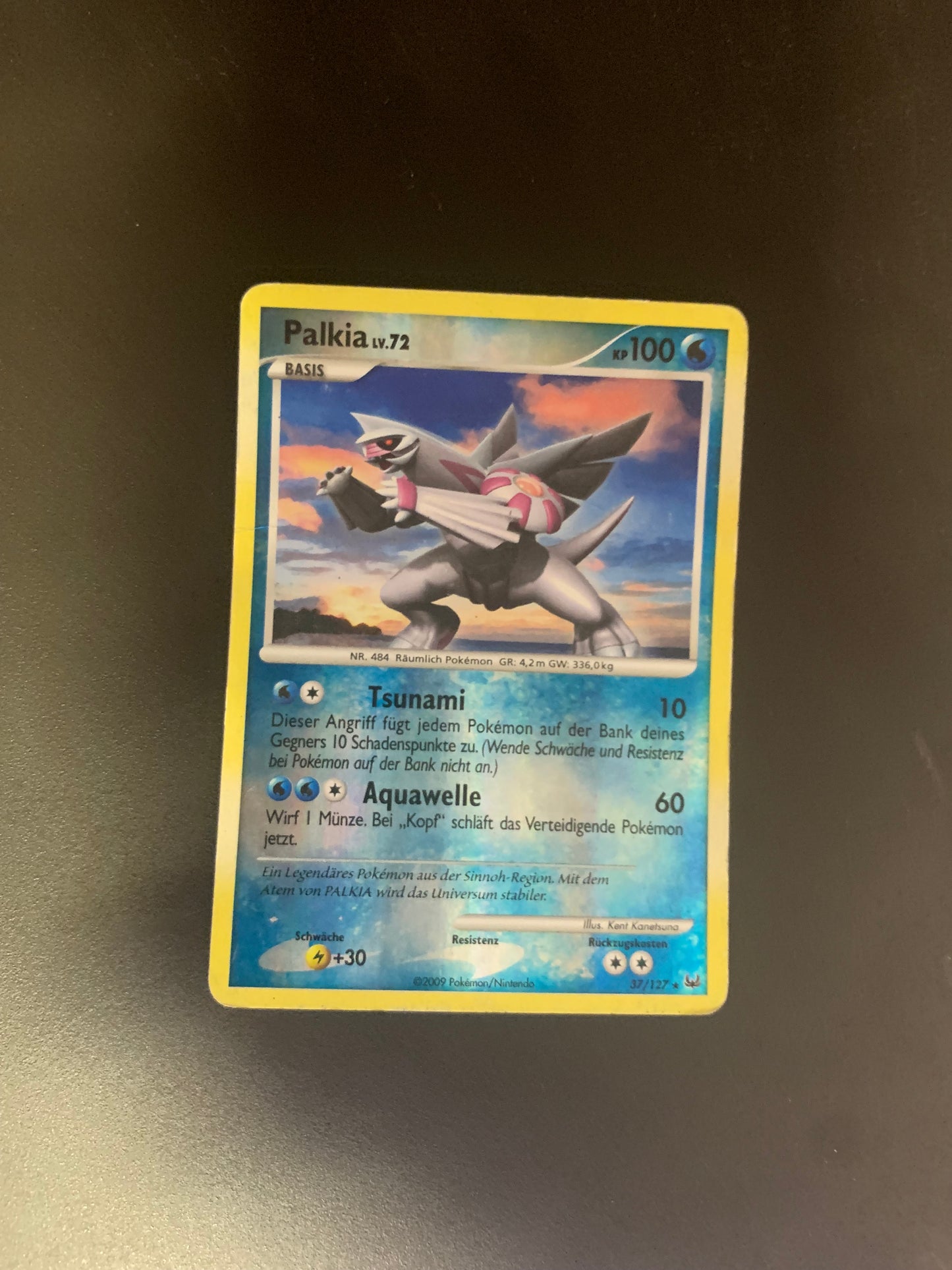 Pokemon Karte Revers Palkia 37/127 Deutsch