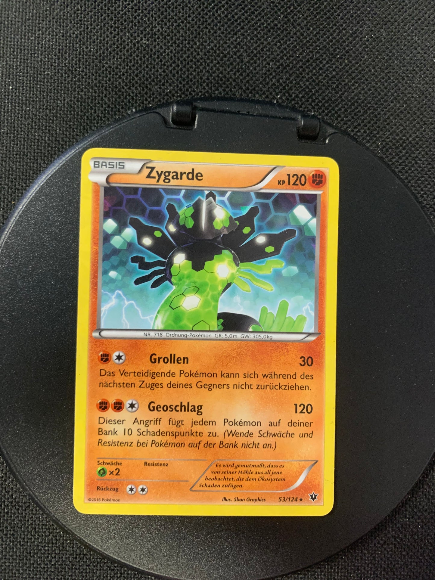 Pokémon Karte Holo Zygarde 53/124 deutsch