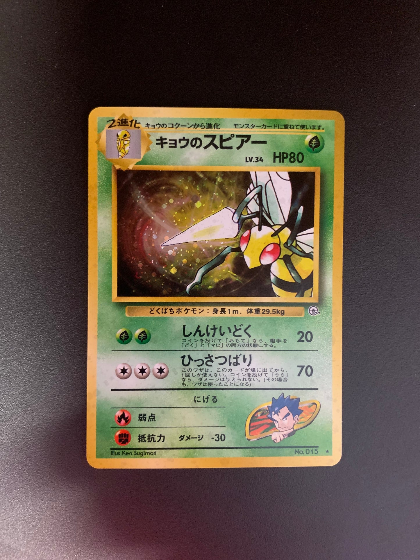 Pokemon Karte Holo Bibor No.15 japanisch