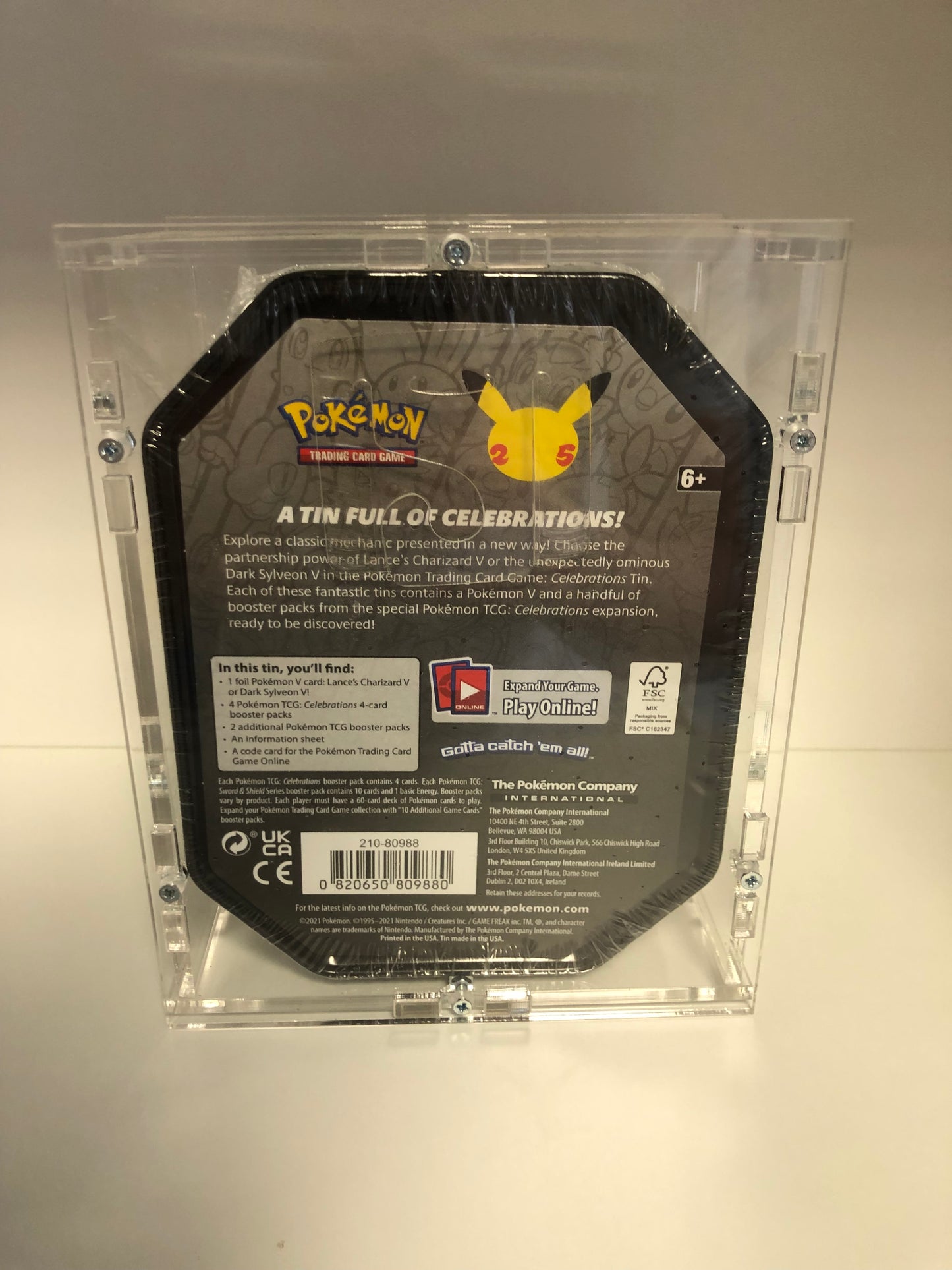 Pokemon OVP V Tin Box Lance’s Glurak Celebration Englisch