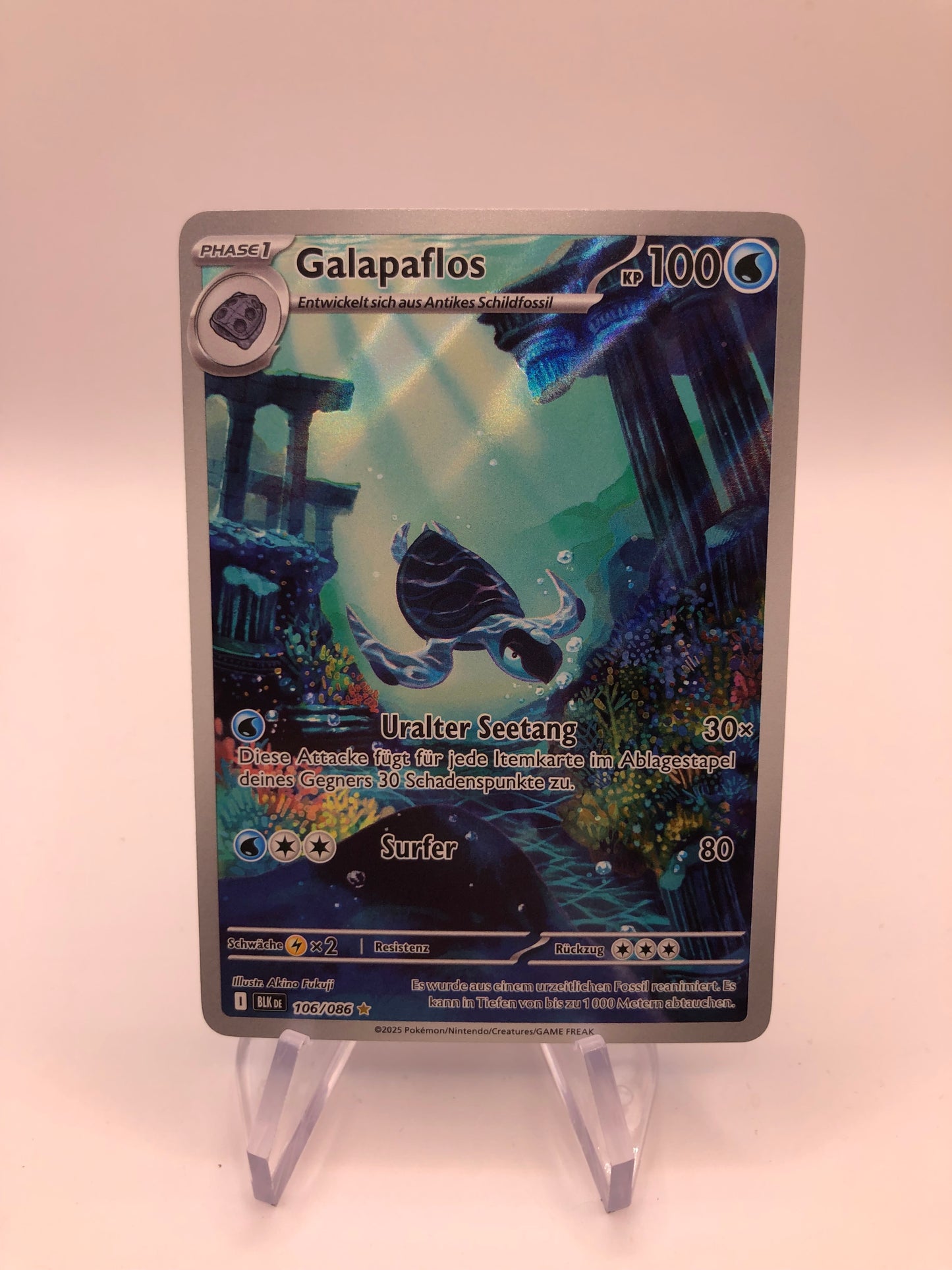 Pokemon Karte Art Rare Galapaflos 106/86 Deutsch