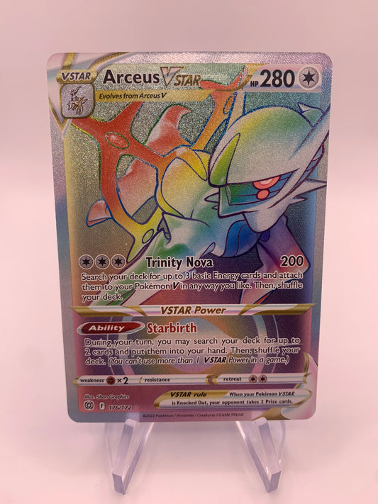 Pokemon Karte VStar Rainbow Arceus 176/172 Englisch