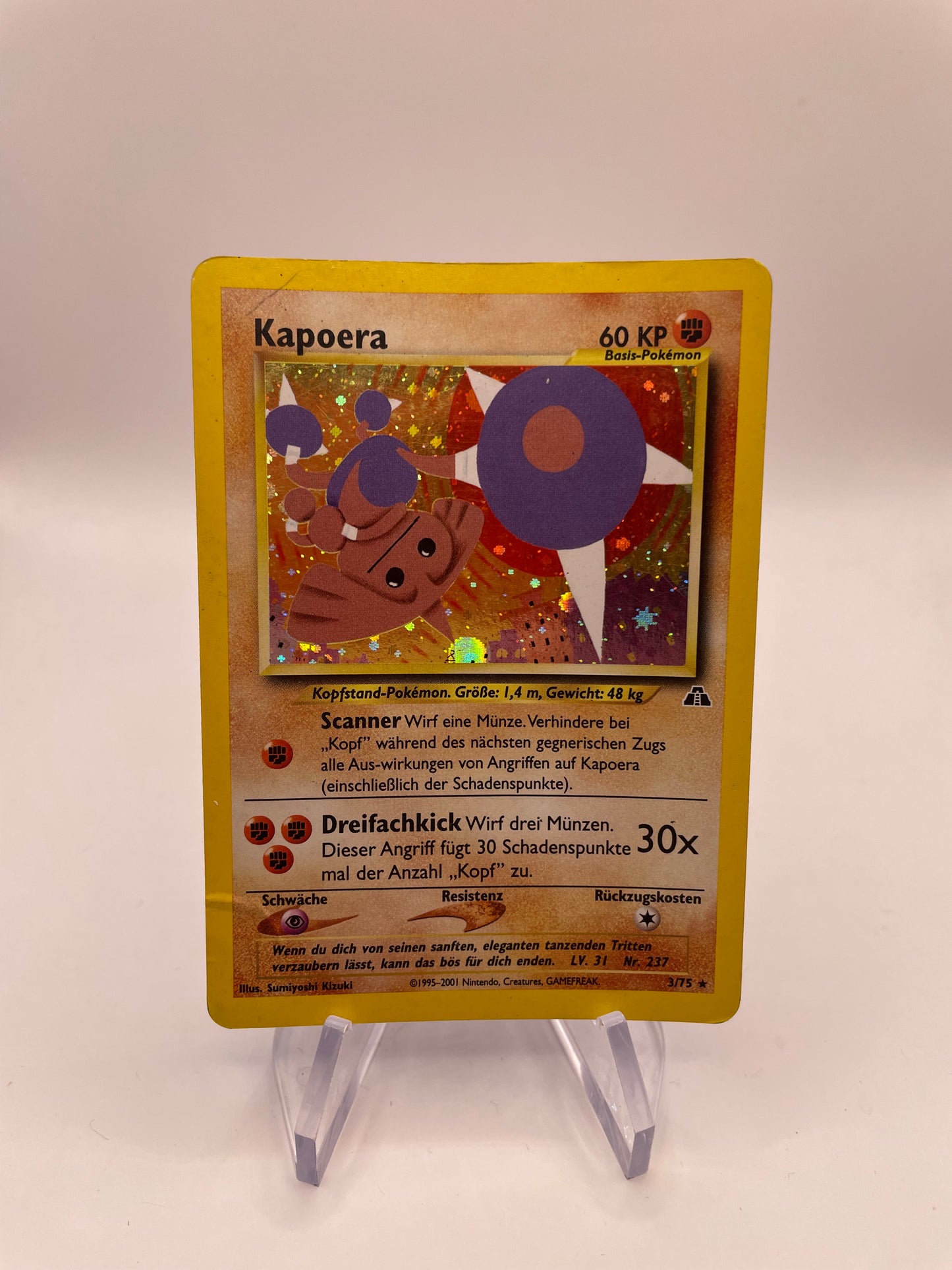 Pokemon Karte Holo Kapoera 3/75 Deutsch