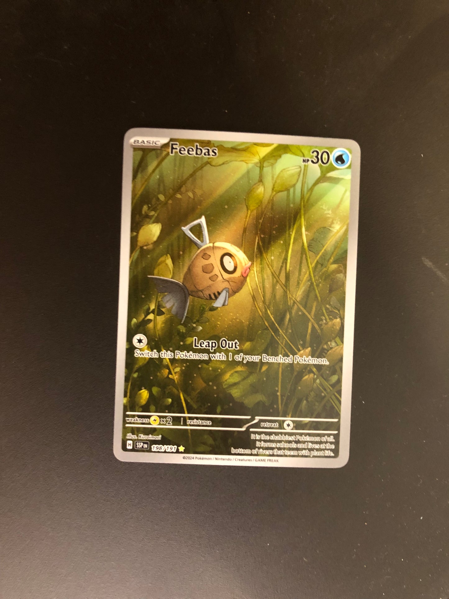 Pokemon Karte Art-Rare Barschwa 198/191 Englisch
