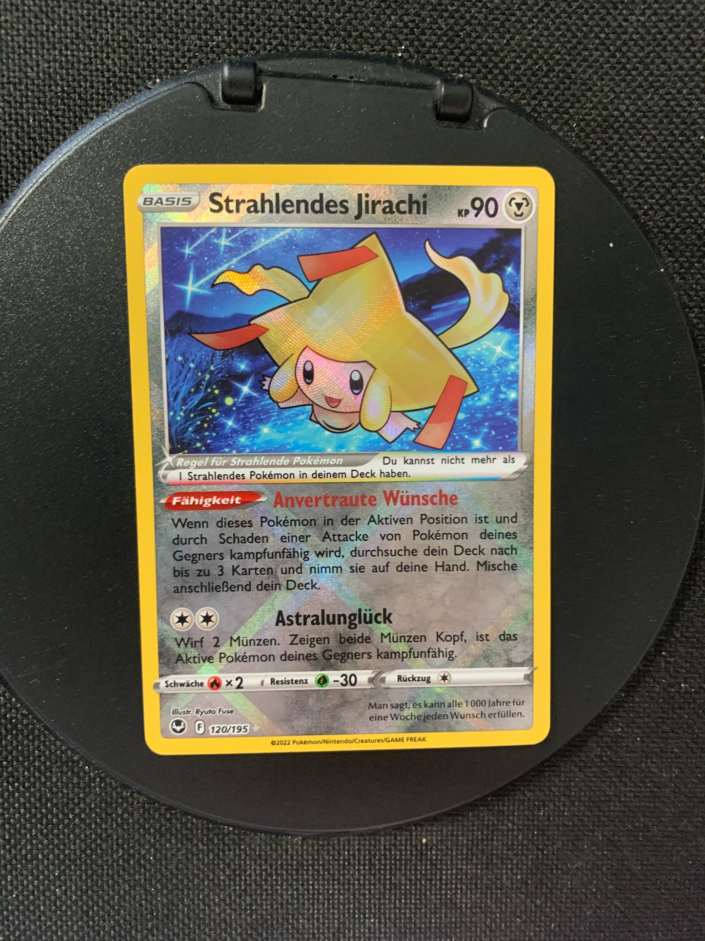 Pokemon Karte Shiny Strahlendes Jirachi 120/195 Deutsch