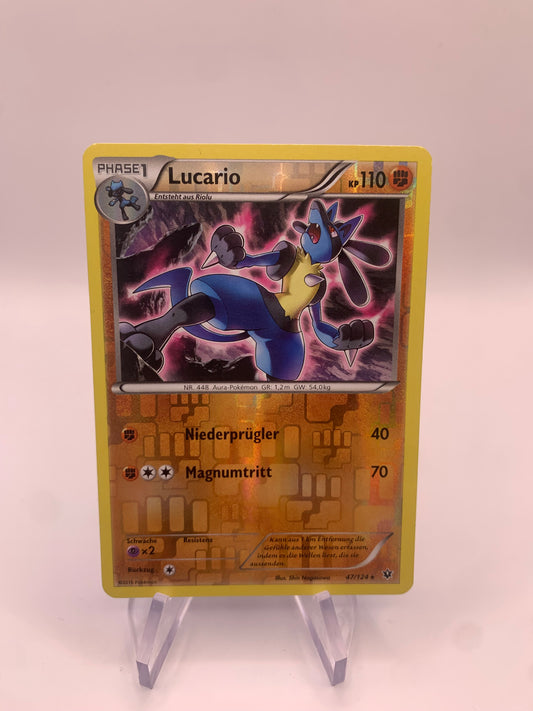 Pokemon Karte Revers Lucario 47/124 Deutsch