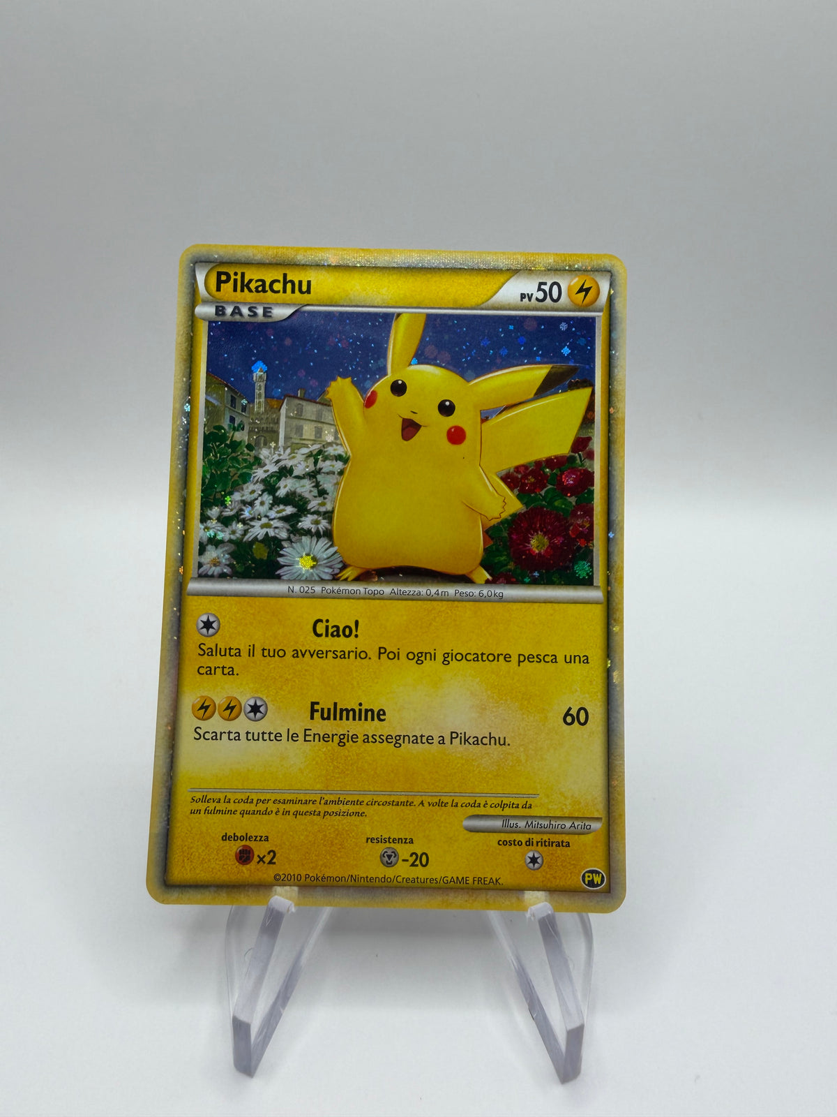 Pokemon Karte World Collection Pikachu PW Italienisch