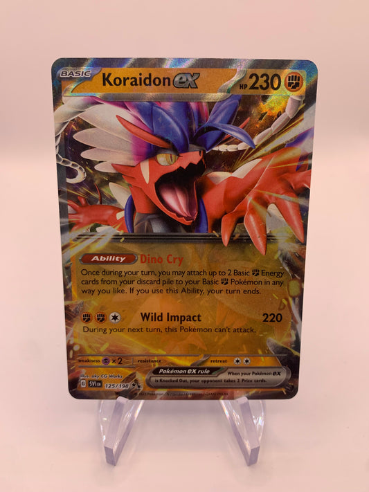 Pokemon Karte ex Koraidon 125/198 Englisch