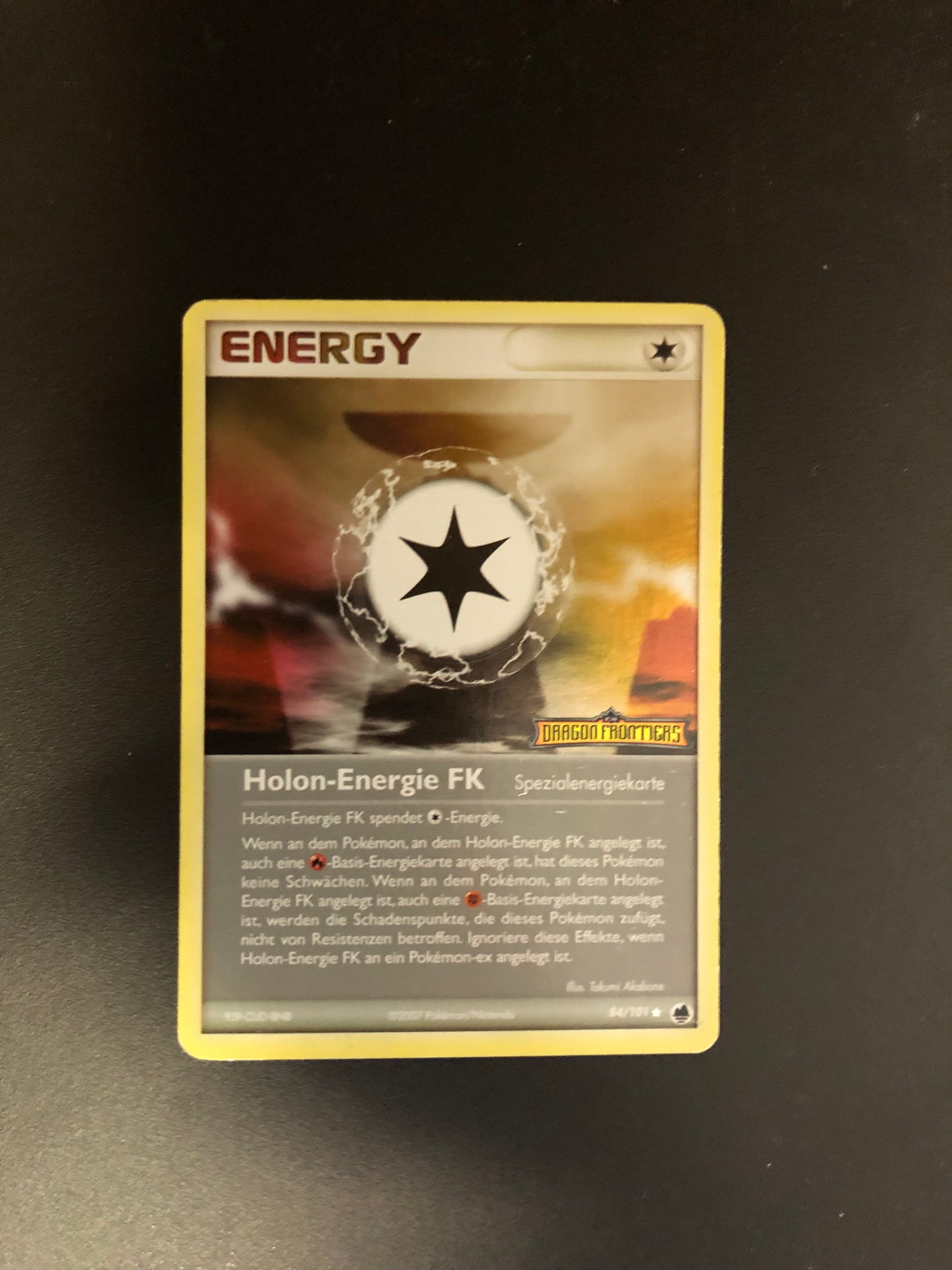 Pokemon Karte Revers Stamp Trainer Energy 84/101 Deutsch