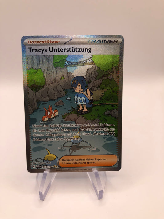 Pokemon Karte Trainer Tracys Unterstützung 219/167 Deutsch