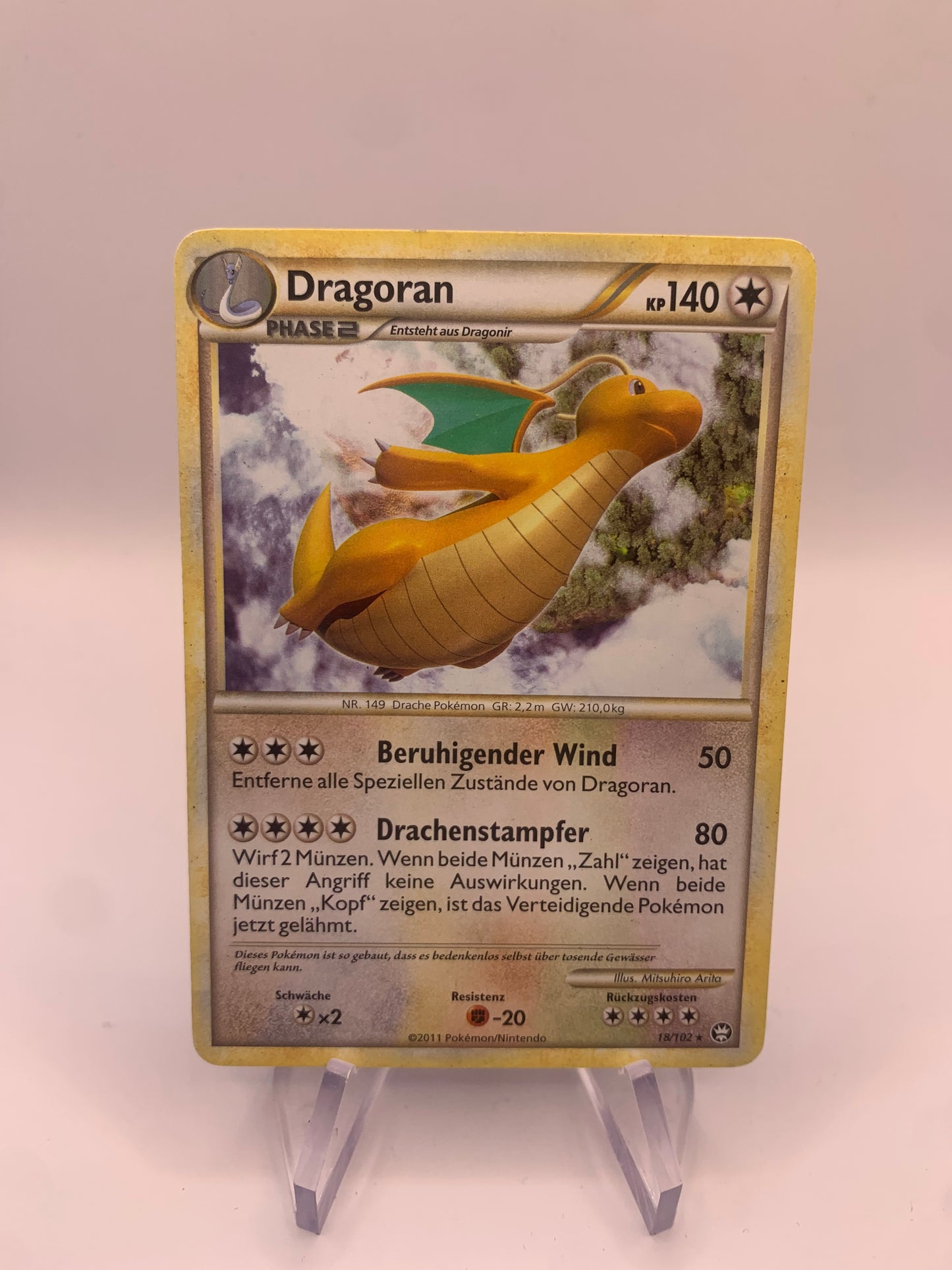 Pokemon Karte Dragoran 18/102 Deutsch