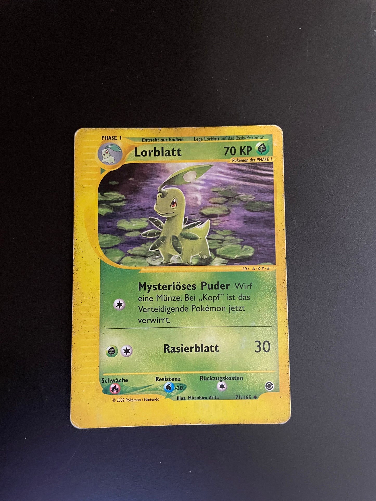 Pokemon Karte e-Series Lorblatt 71/165 Deutsch