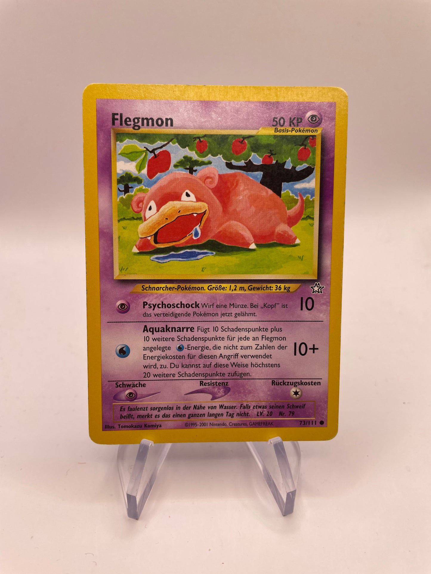Pokemon Karte Neo Genesis Flegmon 73/111 Deutsch