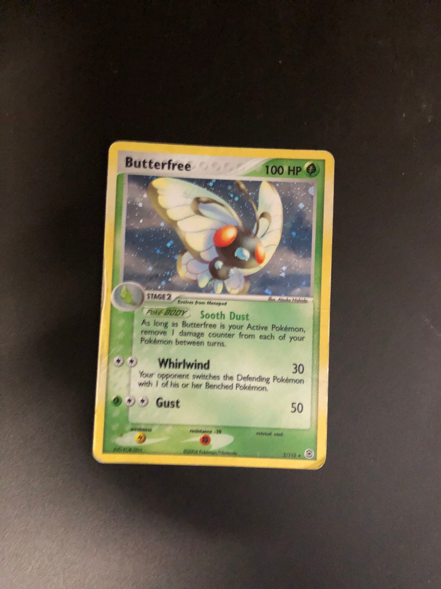 Pokemon Karte Holo Butterfree 2/112 Englisch