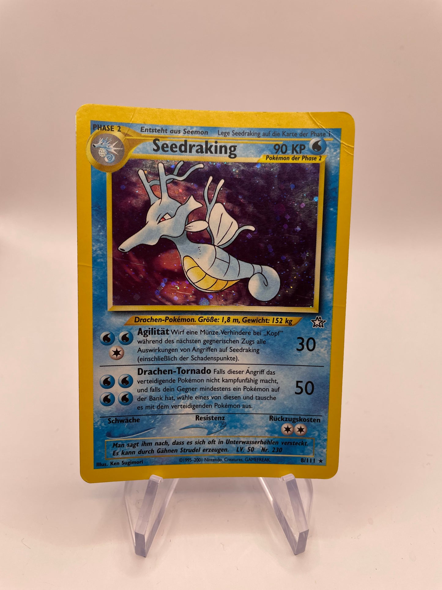 Pokémon Karte Holo Neo Genesis Seedraking 8/111 Deutsch