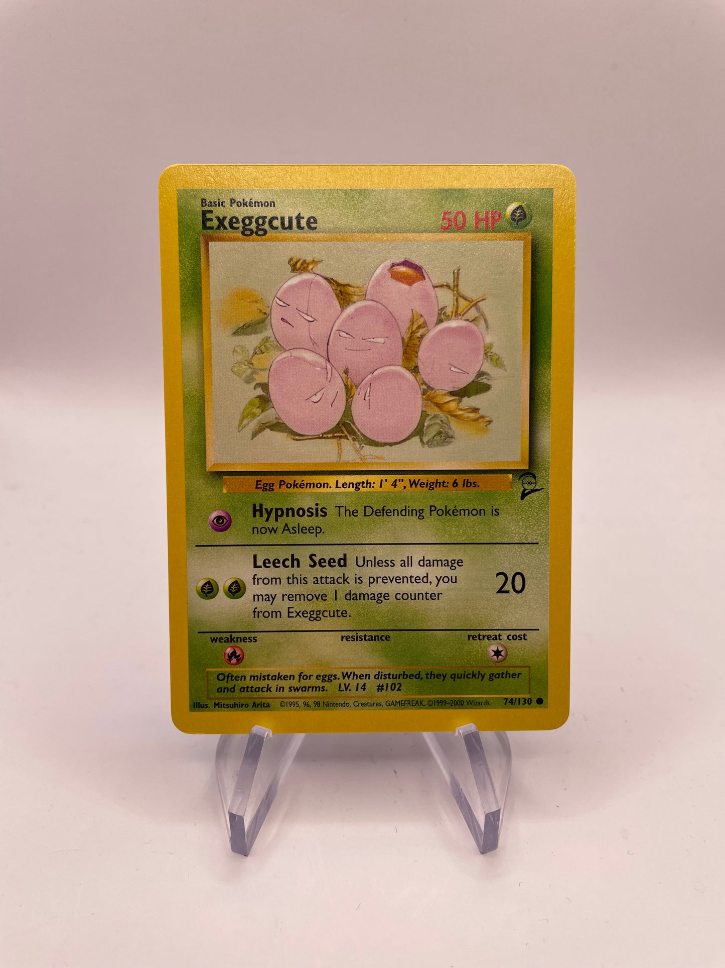 Pokemon Karte Base Set 2 Exeggcute 74/130 Englisch