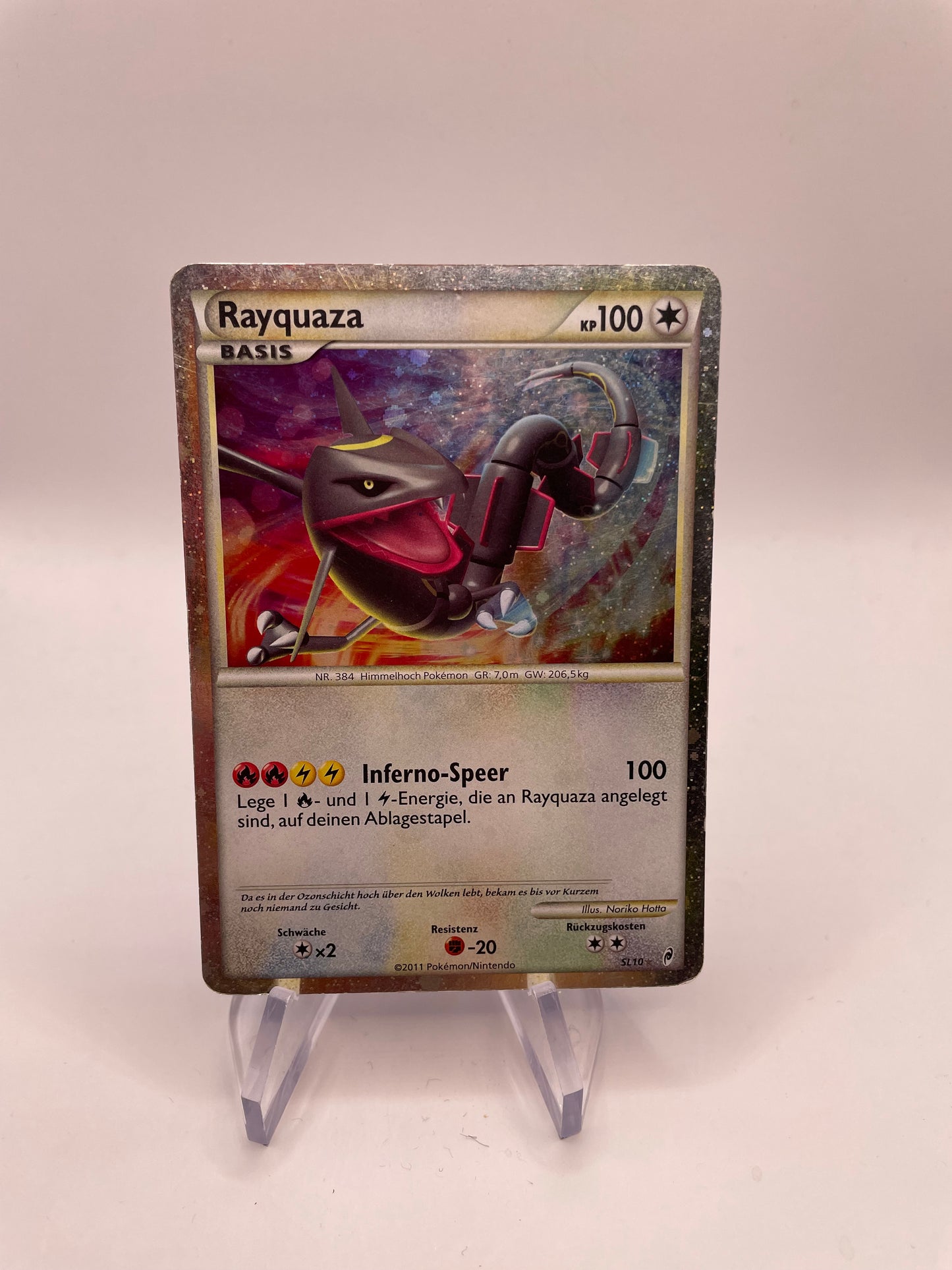 Pokemon Karte Holo Rayquaza SL10 Deutsch