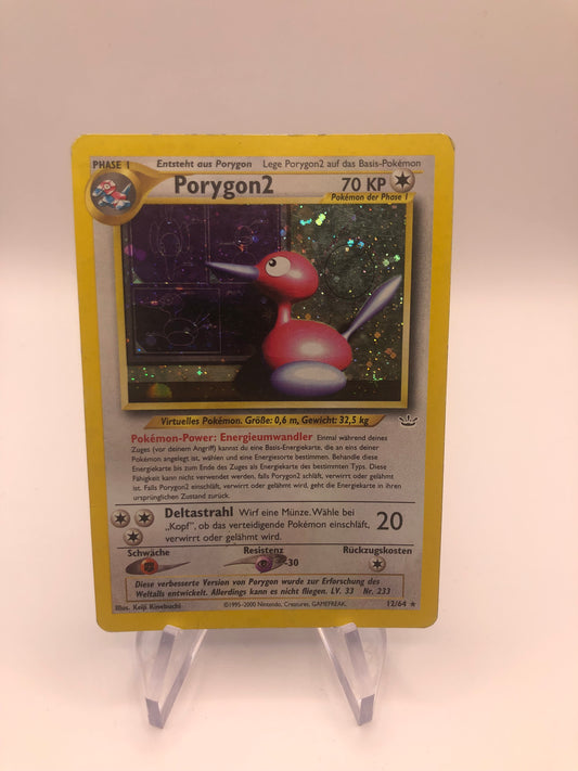 Pokemon Karte Holo Porygon2 12/64 Deutsch