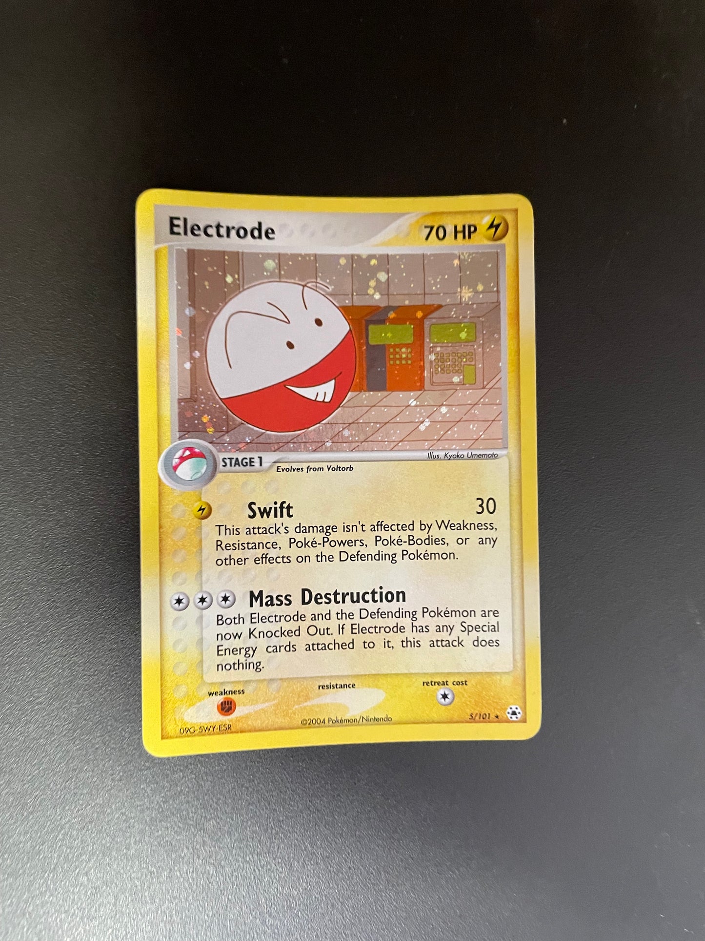 Pokemon Karte Holo Lektrobal 5/101 Englisch