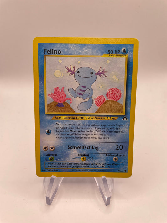 Pokemon Karte Neo Discovery Felino 71/75 Deutsch
