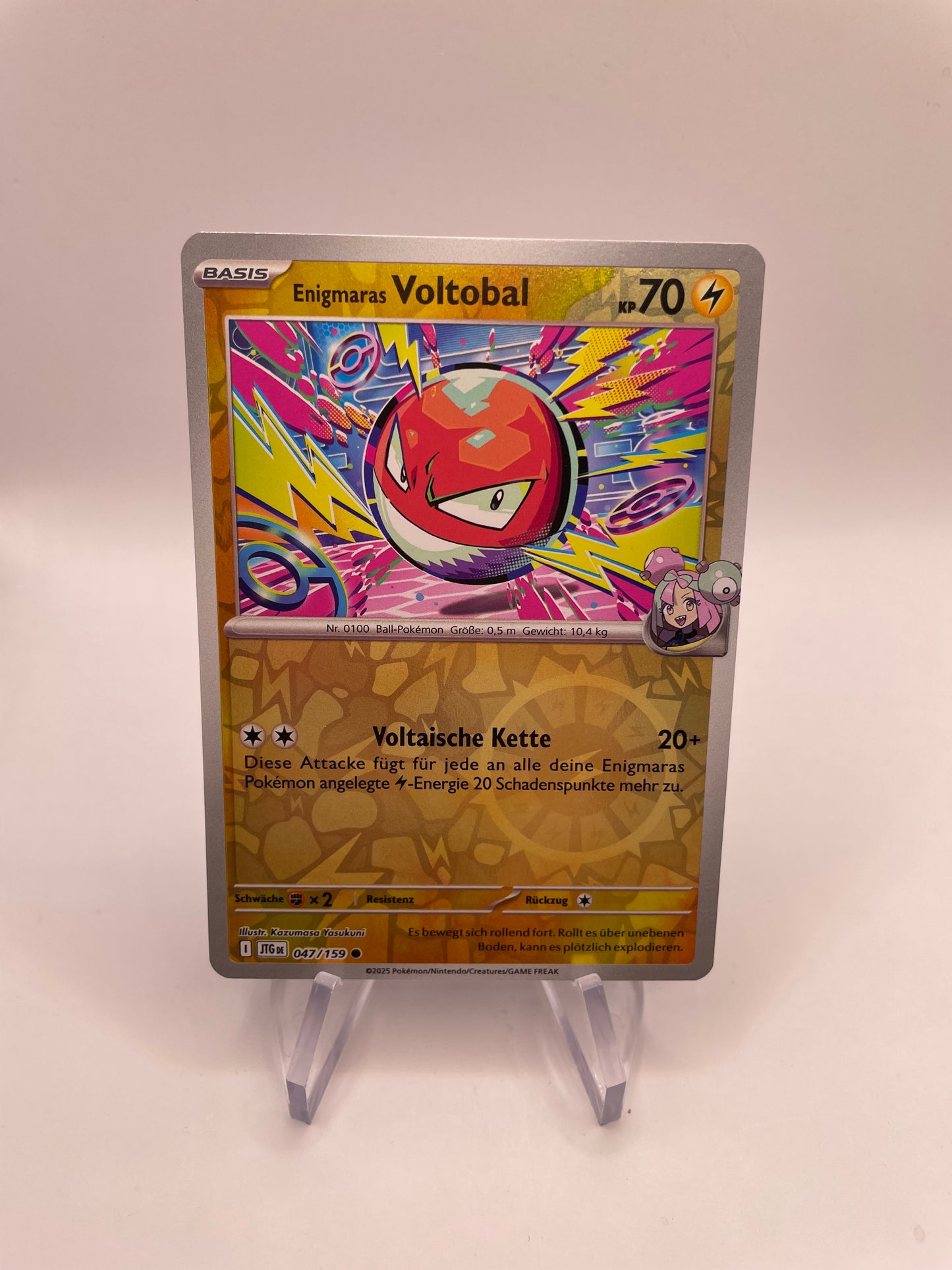Pokemon Karte Revers Voltobal 47/159 Deutsch