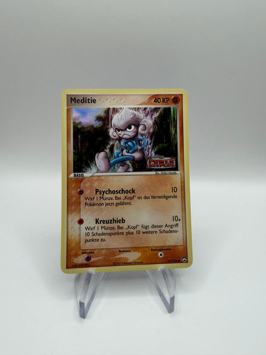Pokemon Karte Stamp Meditie 55/108 Deutsch