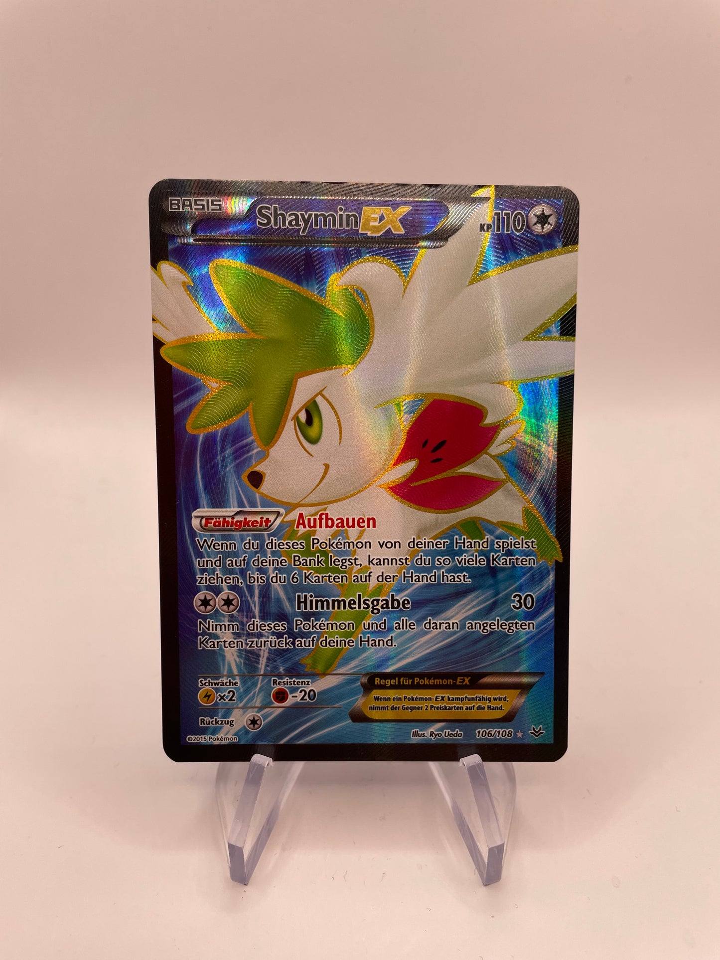 Pokemon Karte EX Shaymin 106/108 Deutsch