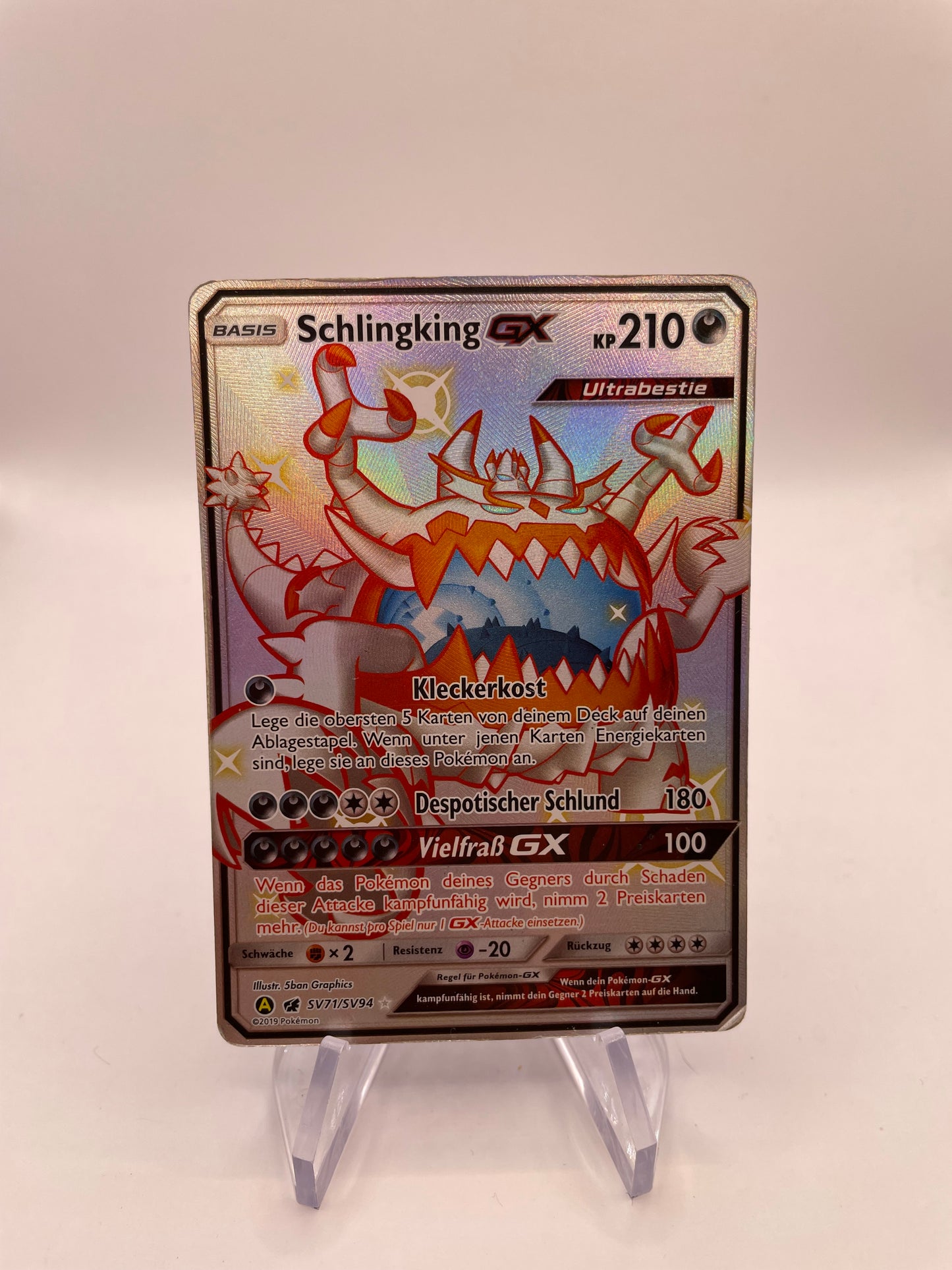 Pokemon Karte Schlingking GX SV71/SV94 Deutsch