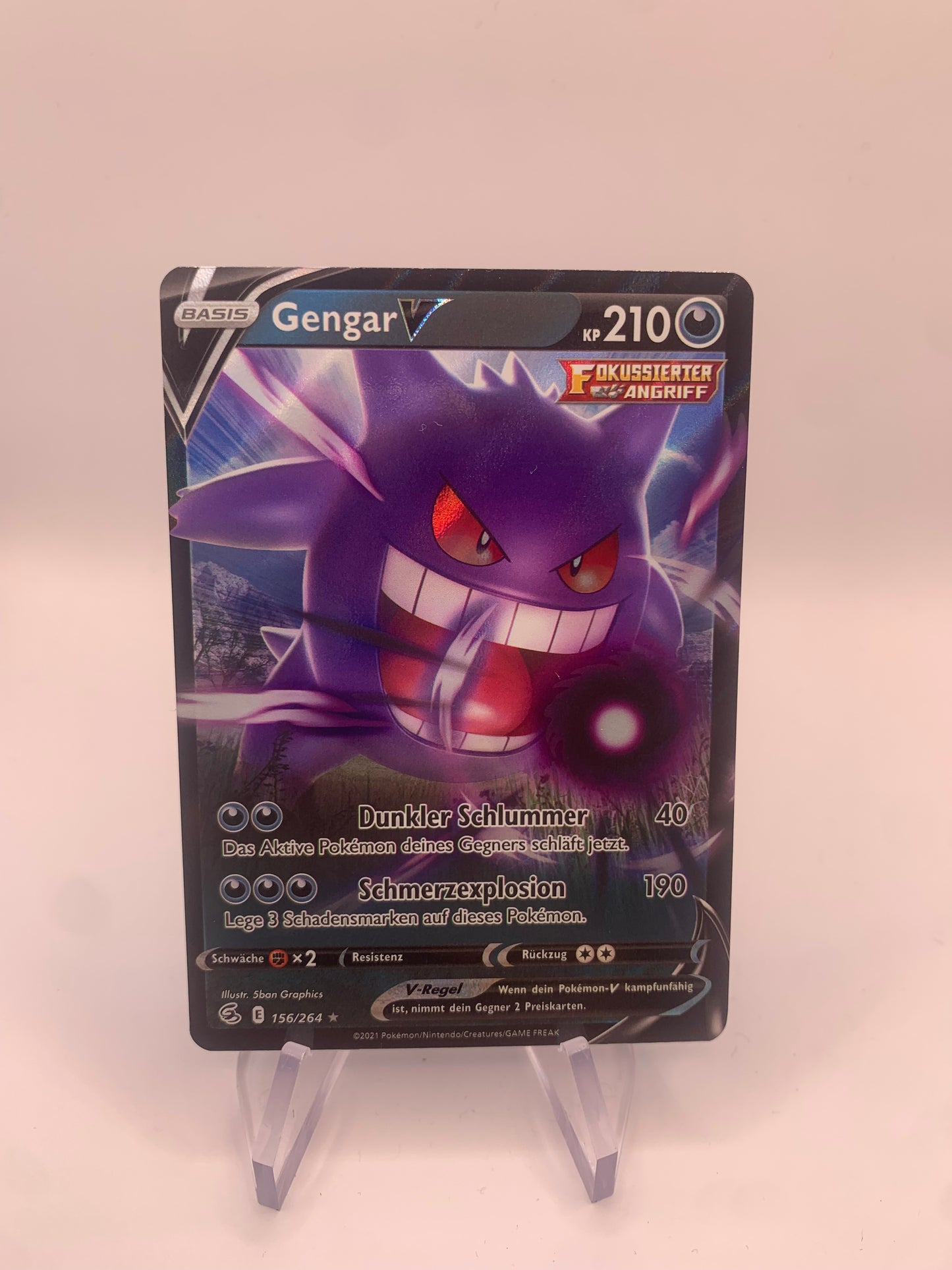 Pokemon Karte V Gengar 156/264 Deutsch