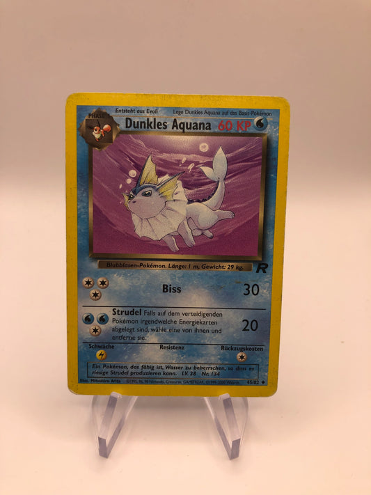 Pokemon Karte Rocket Dunkles Aquana 45/82 Deutsch