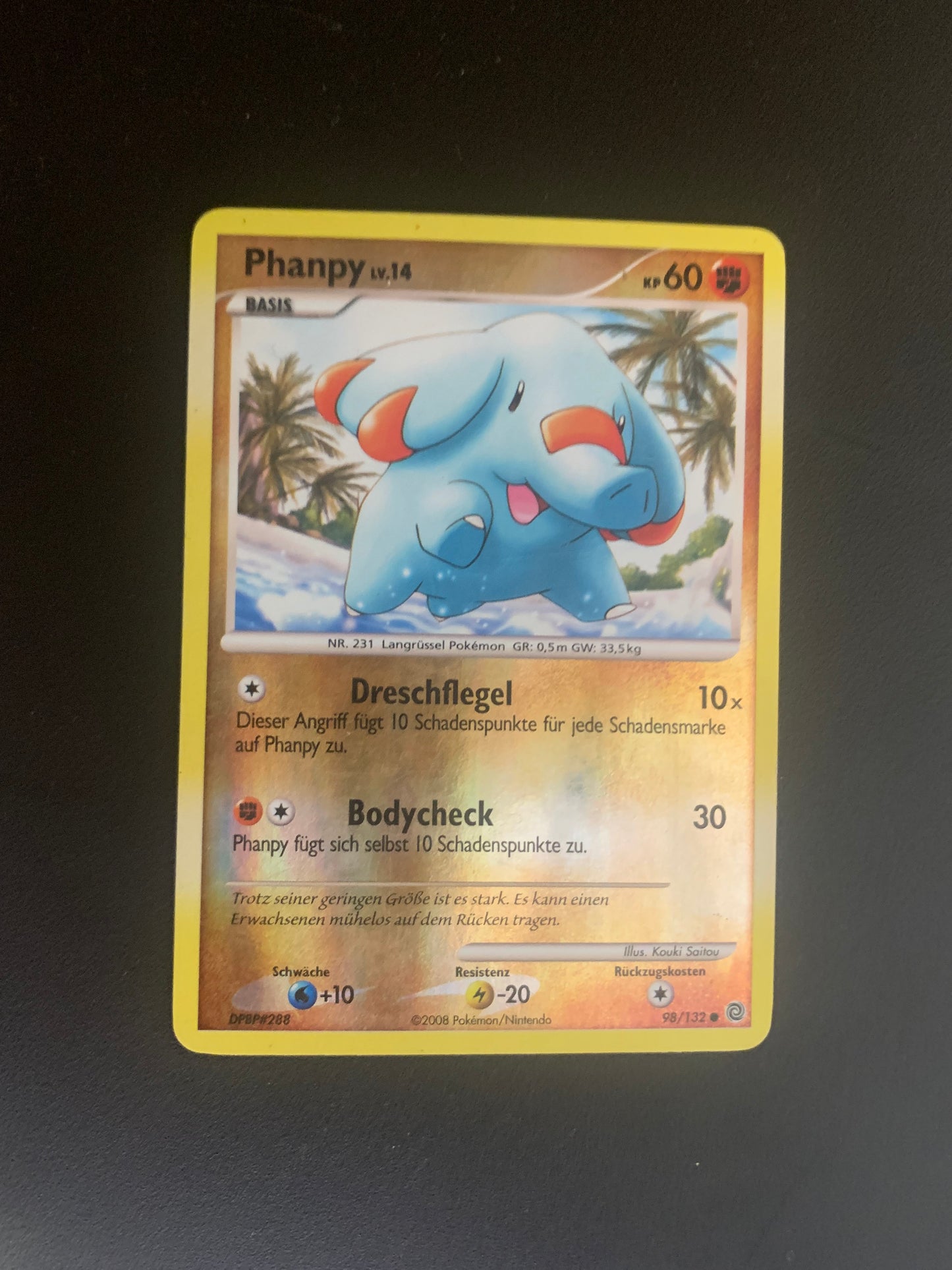 Pokemon Karte Phanpy 98/132 Deutsch