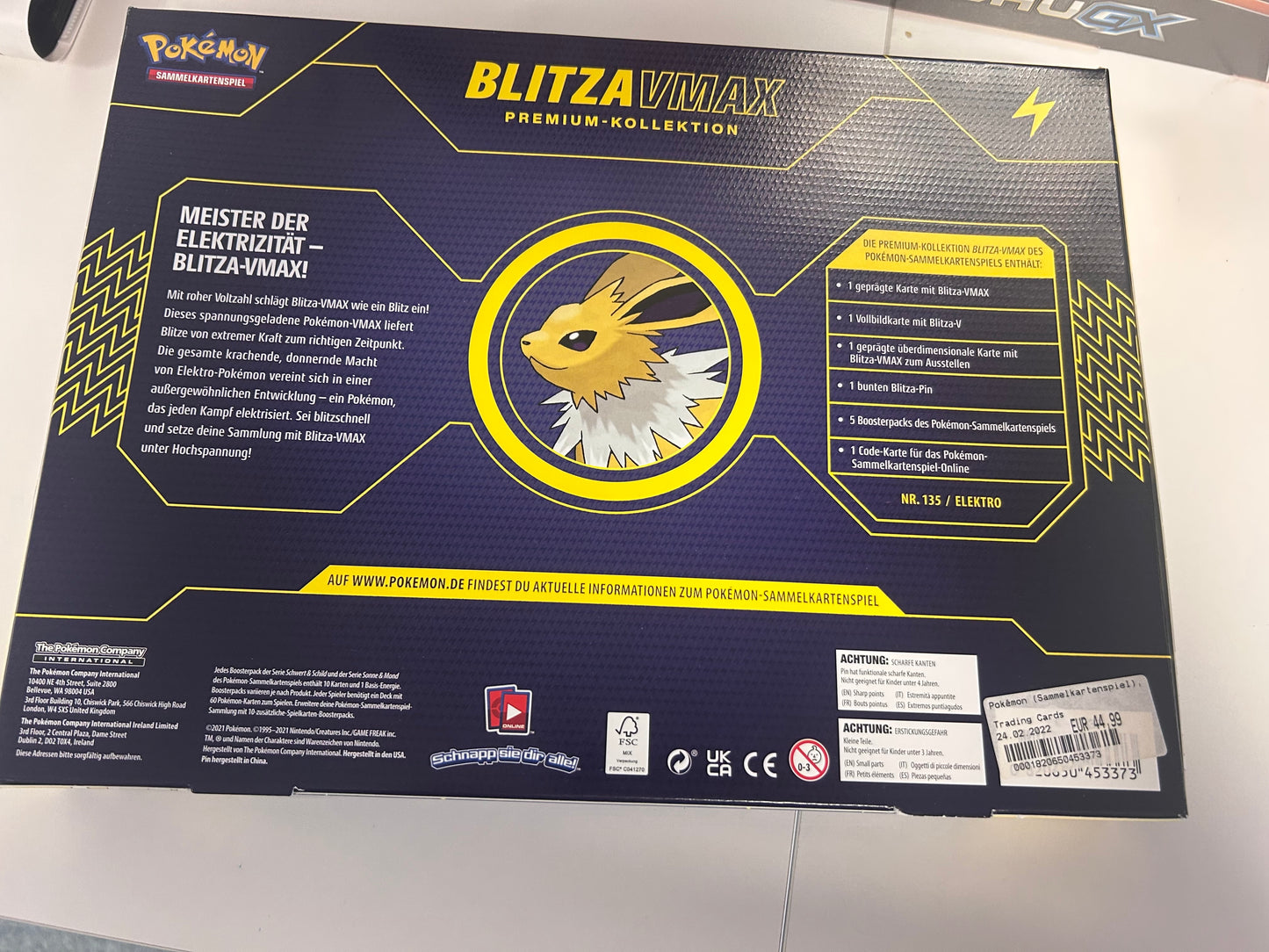 Pokemon Karten OVP Blitza Vmax Premium Kollektion Deutsch