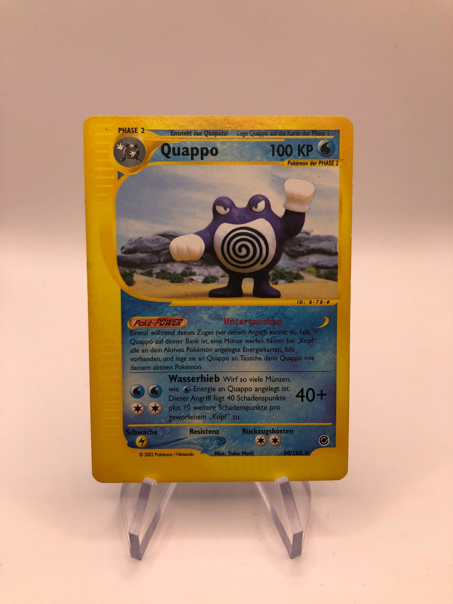 Pokemon Karte E-Series Quappo 60/165 Deutsch