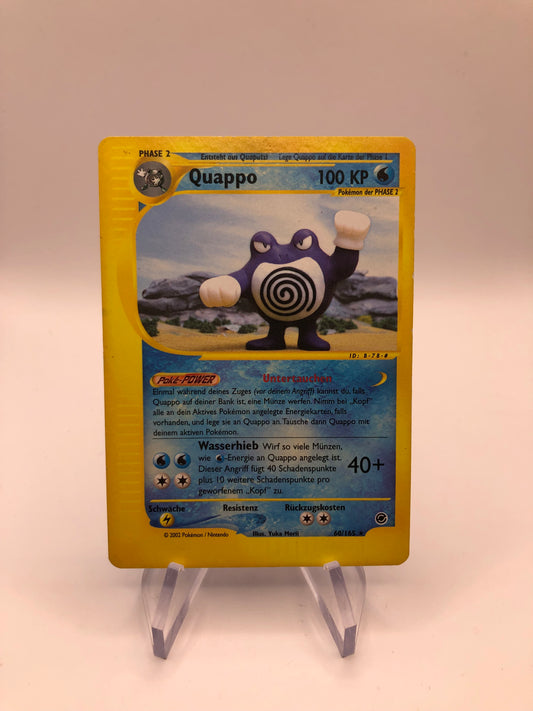 Pokemon Karte E-Series Quappo 60/165 Deutsch
